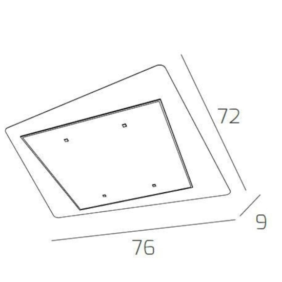 Plafoniera moderna per rettangolare camera da letto unusual toplight