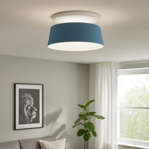 Plafoniera led 3000k per soggiorno celeste stilnovo oxygen