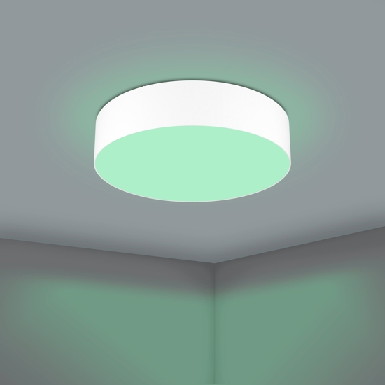 Romao z eglo plafoniera bianca moderna tonda led rgb cct 2700k a 6500k