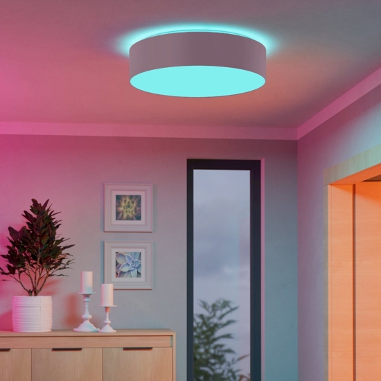 Romao z eglo plafoniera moderna circolare led rgb da 2700k a 6500k