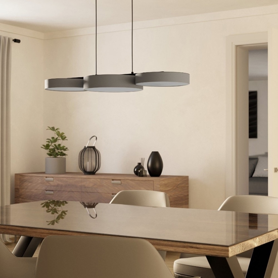 Barbano z eglo lampadario da cucina 3 luci led rgb da 2700k a 6500k
