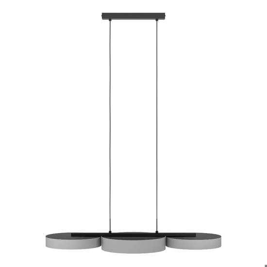 Barbano z eglo lampadario da cucina 3 luci led rgb da 2700k a 6500k