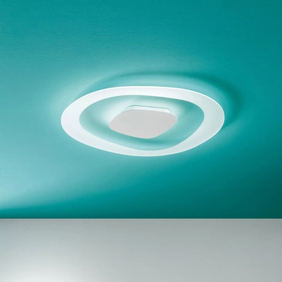 Linea light antigua s plafoniera led 19w 3000k da cucina 40cm