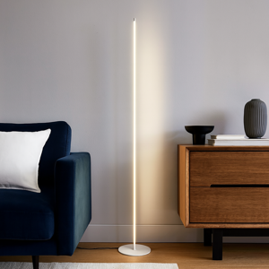 Gea luce ebony lampada da terra led 3000k minmalista bianca