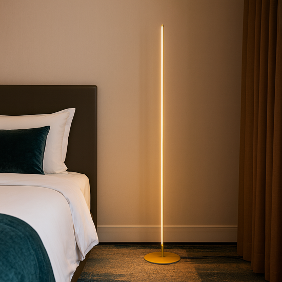 Ebony gea luce lampada da terra piantana led 3000k oro