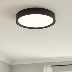 Plafoniera led 3000k nera linea light tara ip40