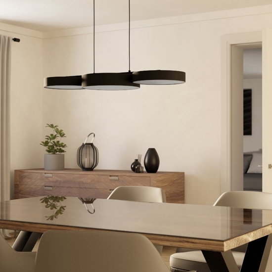Barbano z eglo lampadario per tavolo cucina moderna led rgb da 2700k a 6500k