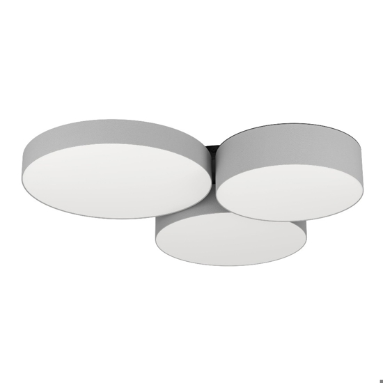 Barbano z eglo plafoniera moderna colore grigio led rgb da 2700k a 6500k