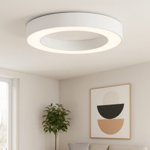 Gea luce flor plafoniera moderna led 50w 3000k circolare minimal