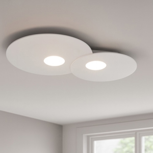 Plafoniera moderna bianca design tonda toplight cloud