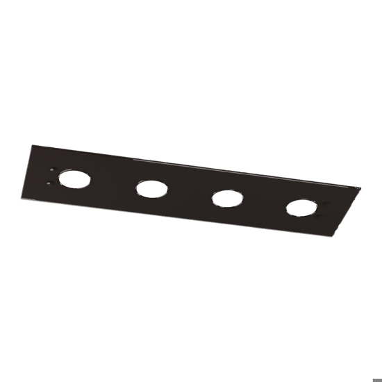 Plafoniera da cucina rettangolare vetro marrone lucido top light path