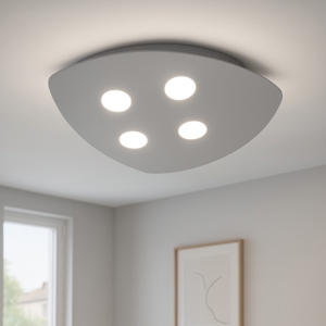 Toplight shape plafoniera da cucina moderna grigio