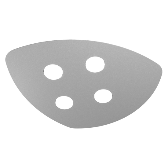 Toplight shape plafoniera da cucina moderna grigio
