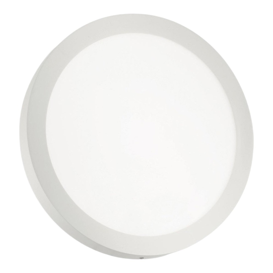 Ideal lux universal pl d30 round plafoniera per cucina 24w 3000k rotonda bianca