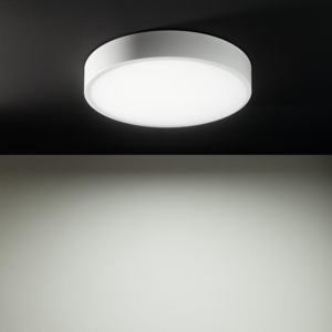 Plafoniera led 25w 3000k linea light box sr bianca rotonda