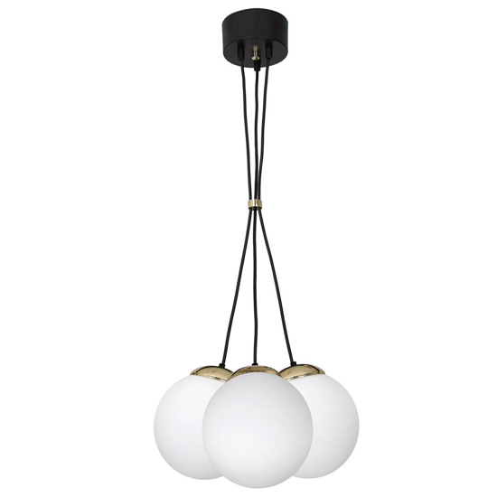 Lampadario per stanza da letto grappolo sfere in vetro fp