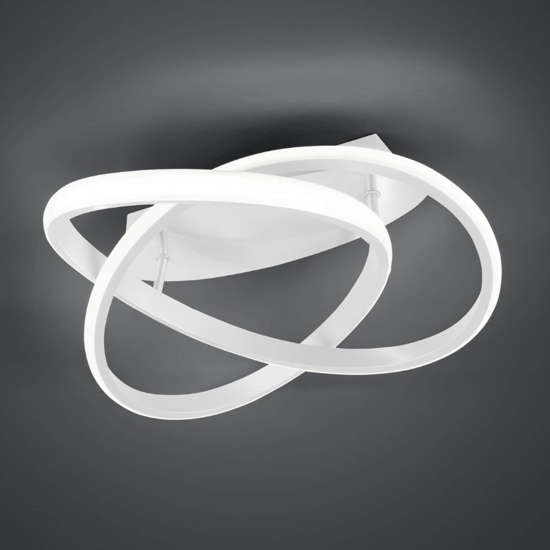 Plafoniera led 4000k bianca design moderno per soggiorno