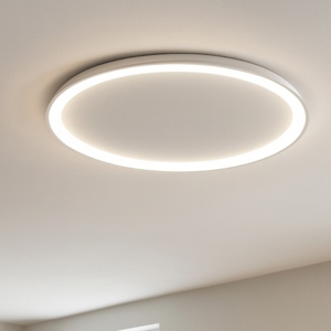 Plafoniera vivida lifering-o bianca ovale led 3000k 4000k