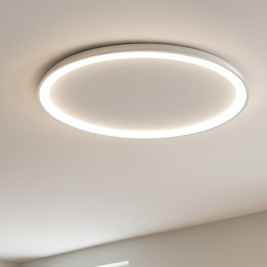 Plafoniera vivida lifering-o bianca ovale led 3000k 4000k