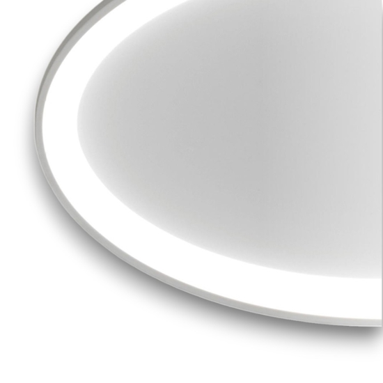 Plafoniera vivida lifering-o bianca ovale led 3000k 4000k