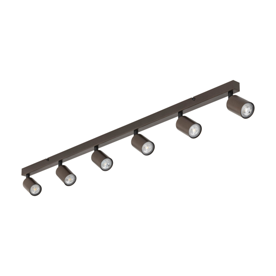Plafoniera marrone da cucina con faretti orientabili