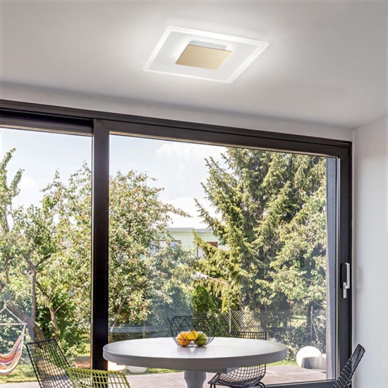 Aruba s linea light plafoniera led 19w 3000k oro