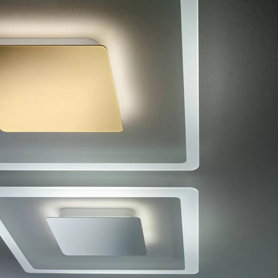 Aruba s linea light plafoniera led 19w 3000k oro