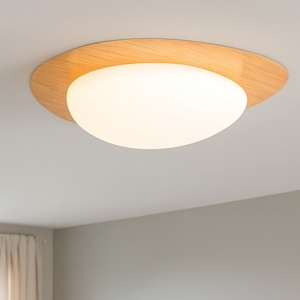 Plafoniera design moderna led 29w 3000k dimmerabile colore legno