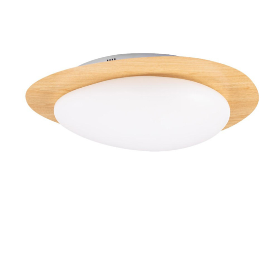 Plafoniera design moderna led 29w 3000k dimmerabile colore legno
