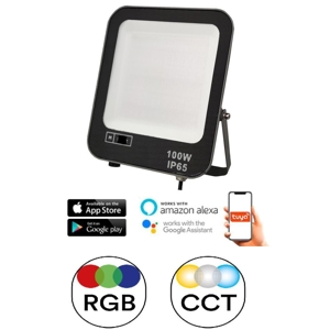 Faro 100w per esterni rgb app wifi dimmerabile fp