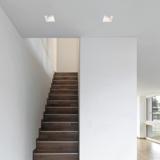Sforzin attica faretto da incasso a soffitto gesso quadrato
