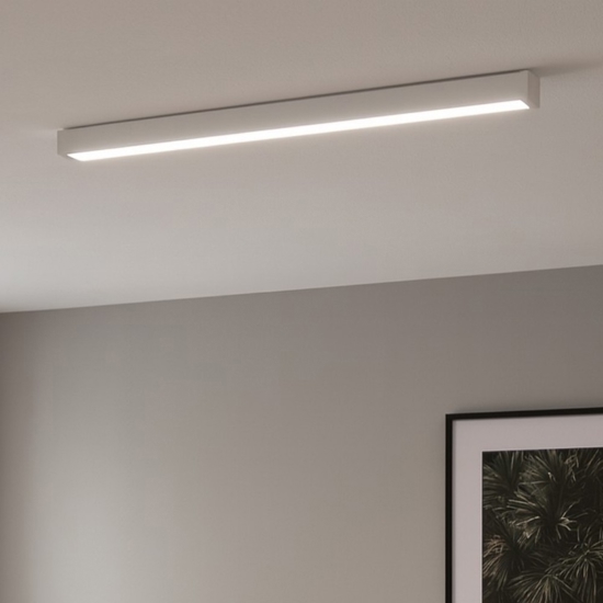 Plafoniera 62 cm per cucina bianca led 11w 3000k moderna