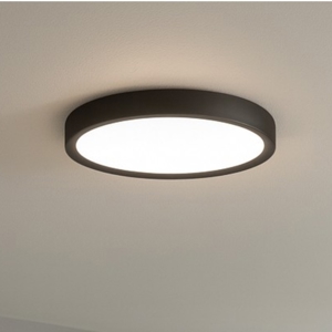 Linea light tara plafoniera led 3000k nera 50cm ip40
