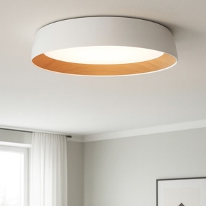 Plafoniera led 40w 3000k per cucina bianca effetto legno