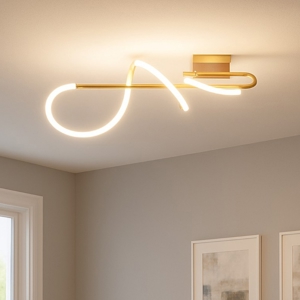 Plafoniera led 3000k per camera da letto design con tubo silicone