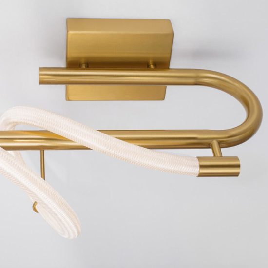 Plafoniera led 3000k per camera da letto design con tubo silicone