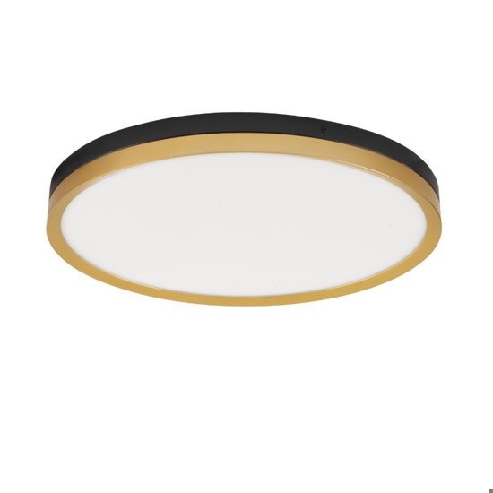 Plafoniera nero oro rotonda 50cm led 38w 3000k Plafoniera nero oro rotonda 50cm led 38w 3000k