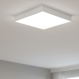 Tara linea light plaofniera led 26w 3000k bianca quadrata