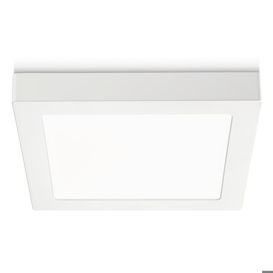 Gea luce plafoniera led 3000k bianco quadrato