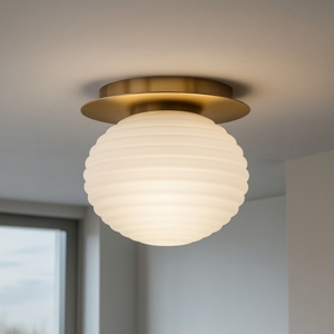 Maytoni reels plafoniera moderna in vetro bianco