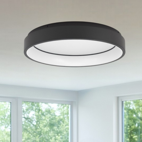 Marghera z eglo plafoniera rotonda dimmerabile led rgb cct 2700k a 6500k