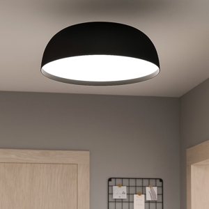 Tollos z eglo plafoniera moderna smart nera led rgb da 2700k a 6500k