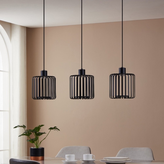 Ginestrone z eglo lampadario da cucina 3 luci led rgb cct da 2700k a 6500k