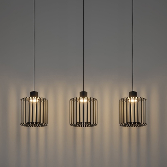 Ginestrone z eglo lampadario da cucina 3 luci led rgb cct da 2700k a 6500k