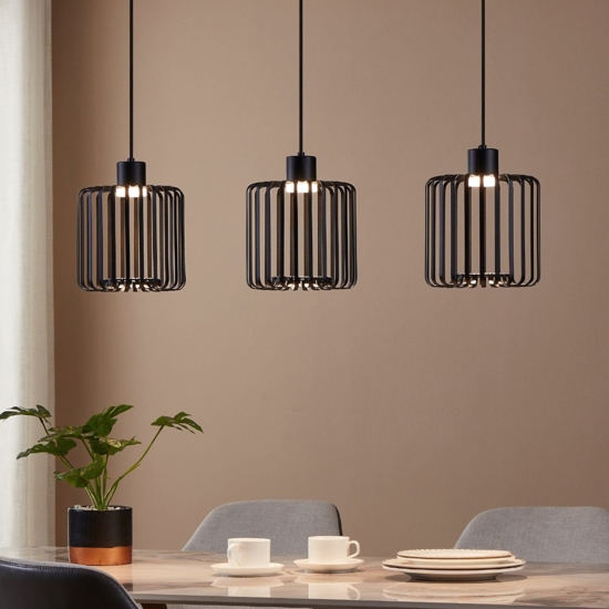 Ginestrone z eglo lampadario da cucina 3 luci led rgb cct da 2700k a 6500k