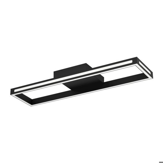Salvilanas z plafoniera design moderno nera led cct da 2700k a 6500k
