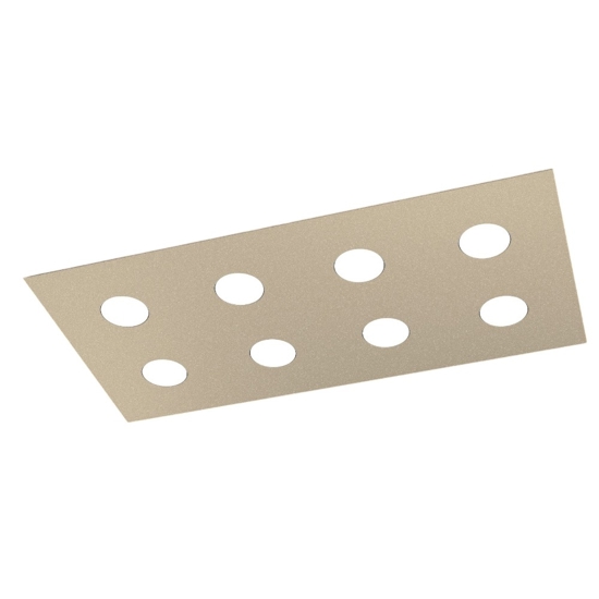 Plafoniera da cucina moderna rettangolare sabbia top light
