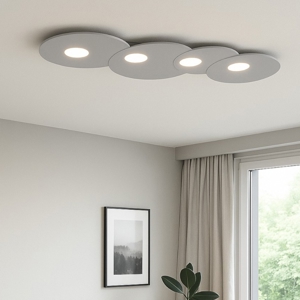 Top light cloud plafoniera moderna grigio