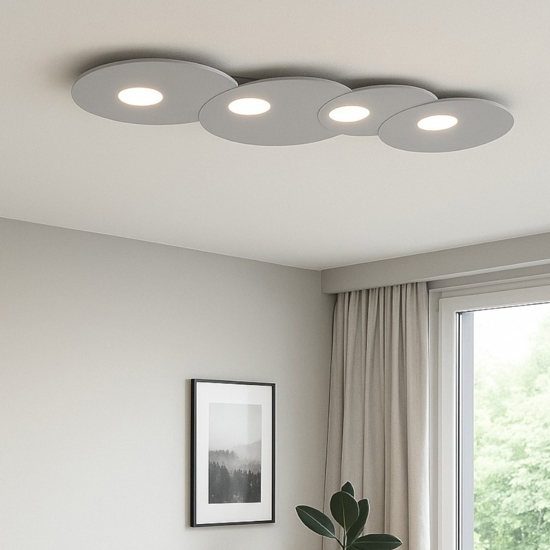 Top light cloud plafoniera moderna grigio