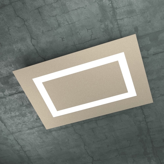 Carpet toplight plafoniera led 91w sabbia design moderna